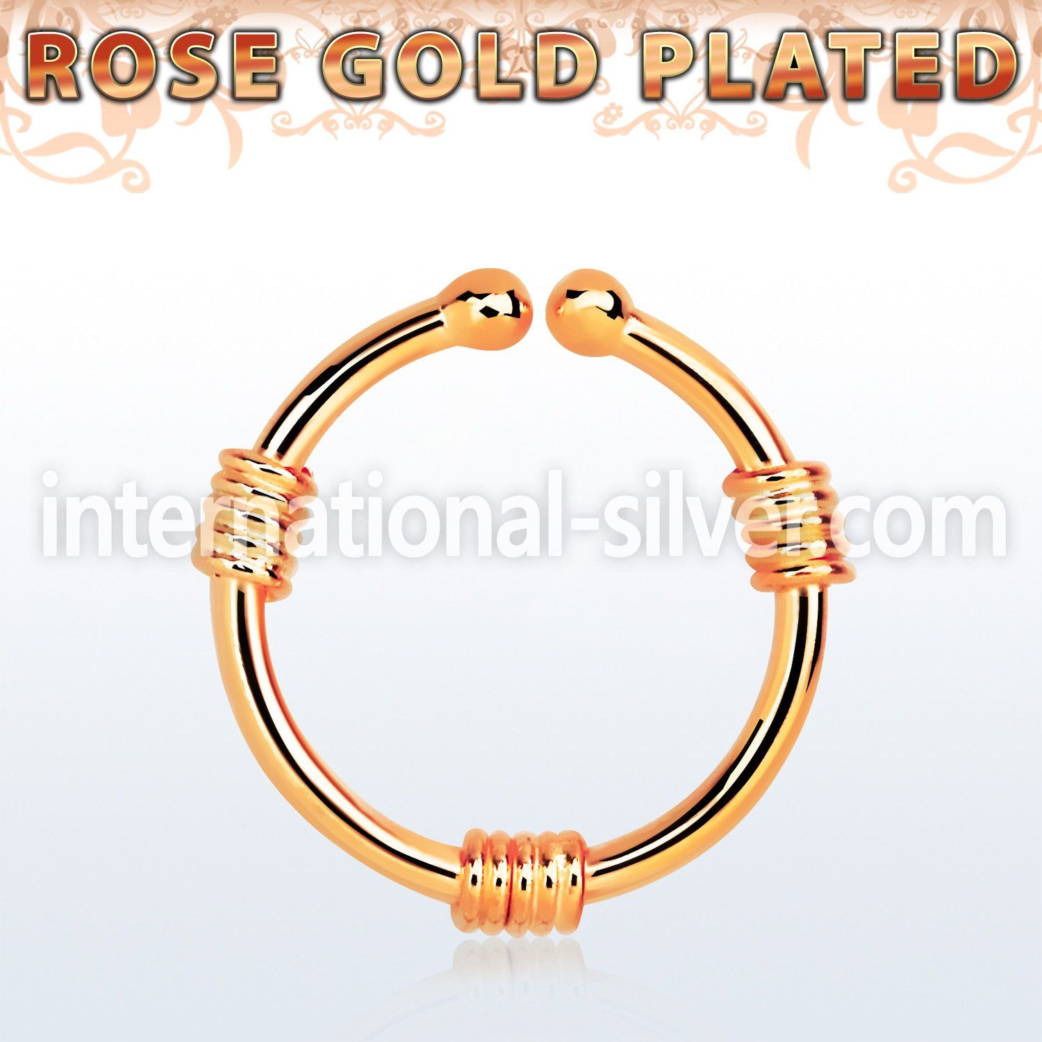 rssep12h fake illusion body jewelry silver 925 septum