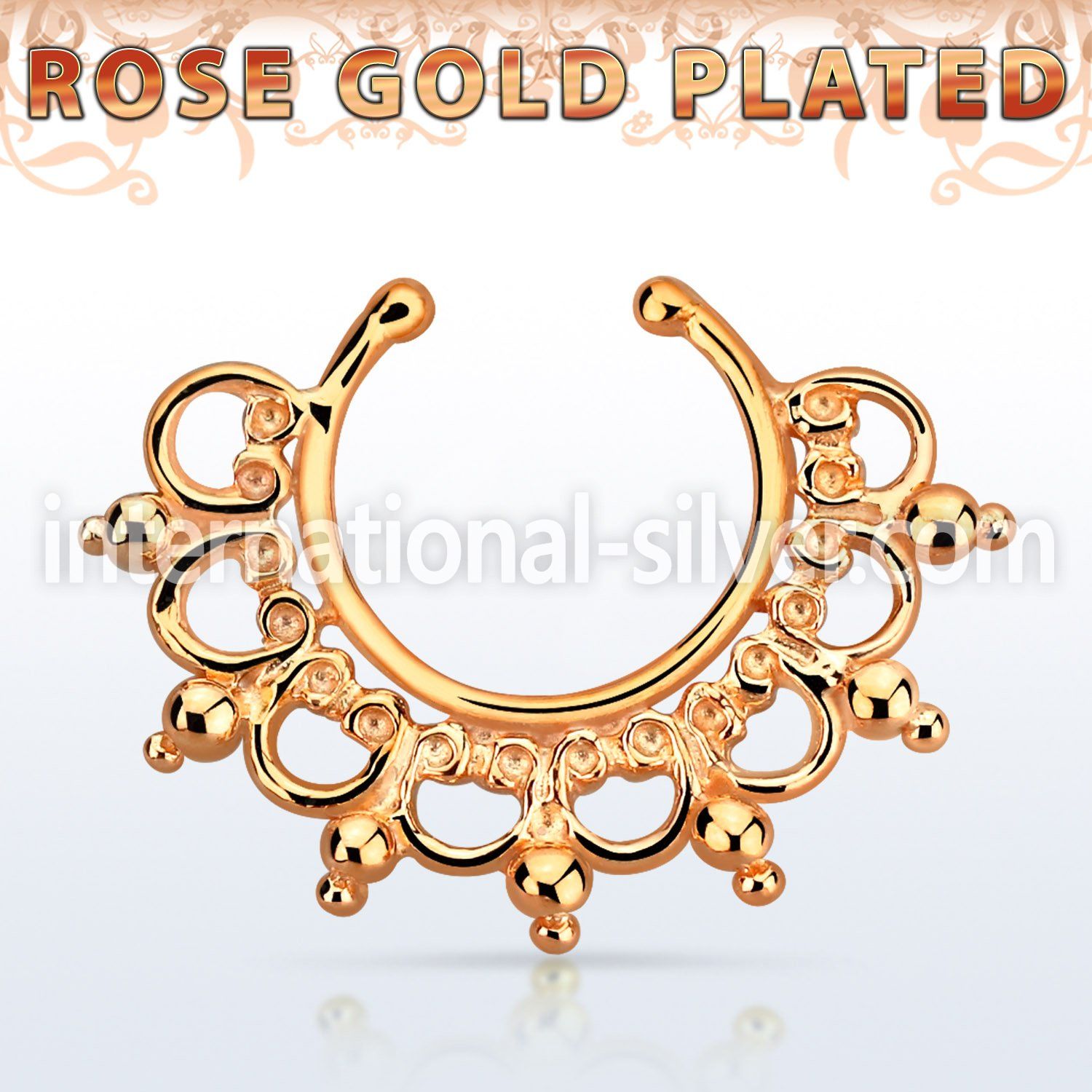 rssepd12 fake illusion body jewelry silver 925 septum