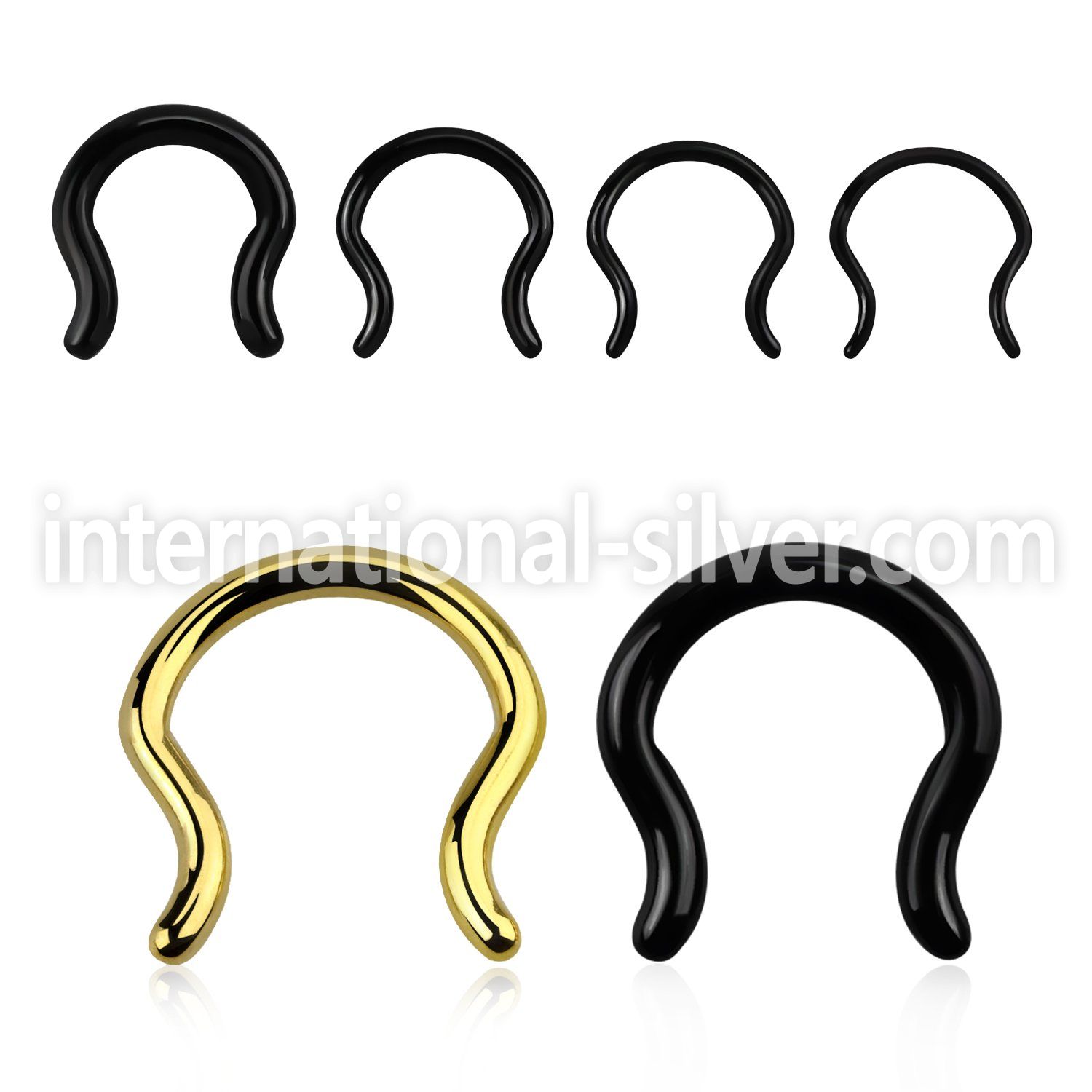 septd straight barbells anodized surgical steel 316l septum