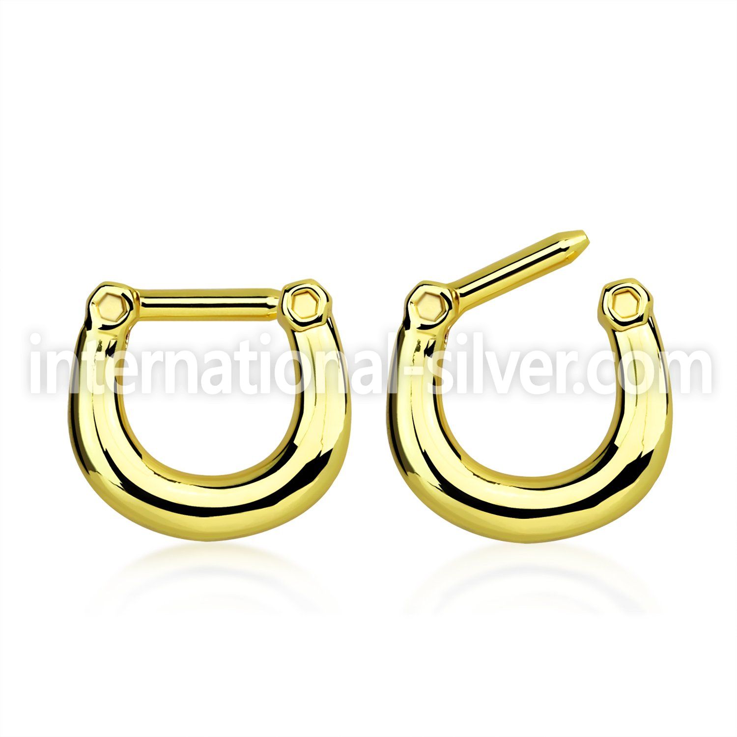 septj straight barbells anodized surgical steel 316l septum
