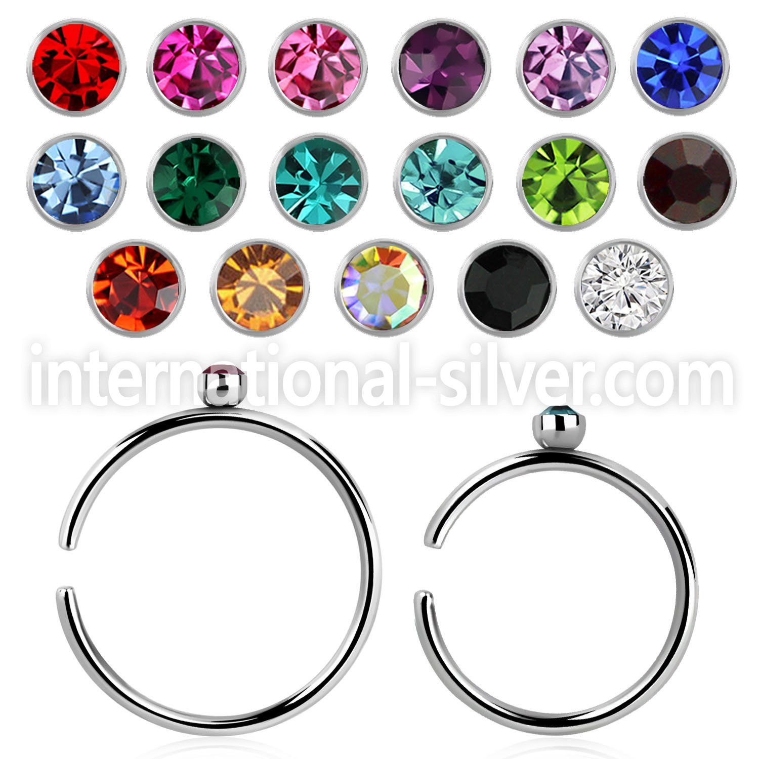 snr2 fake illusion body jewelry surgical steel 316l nose