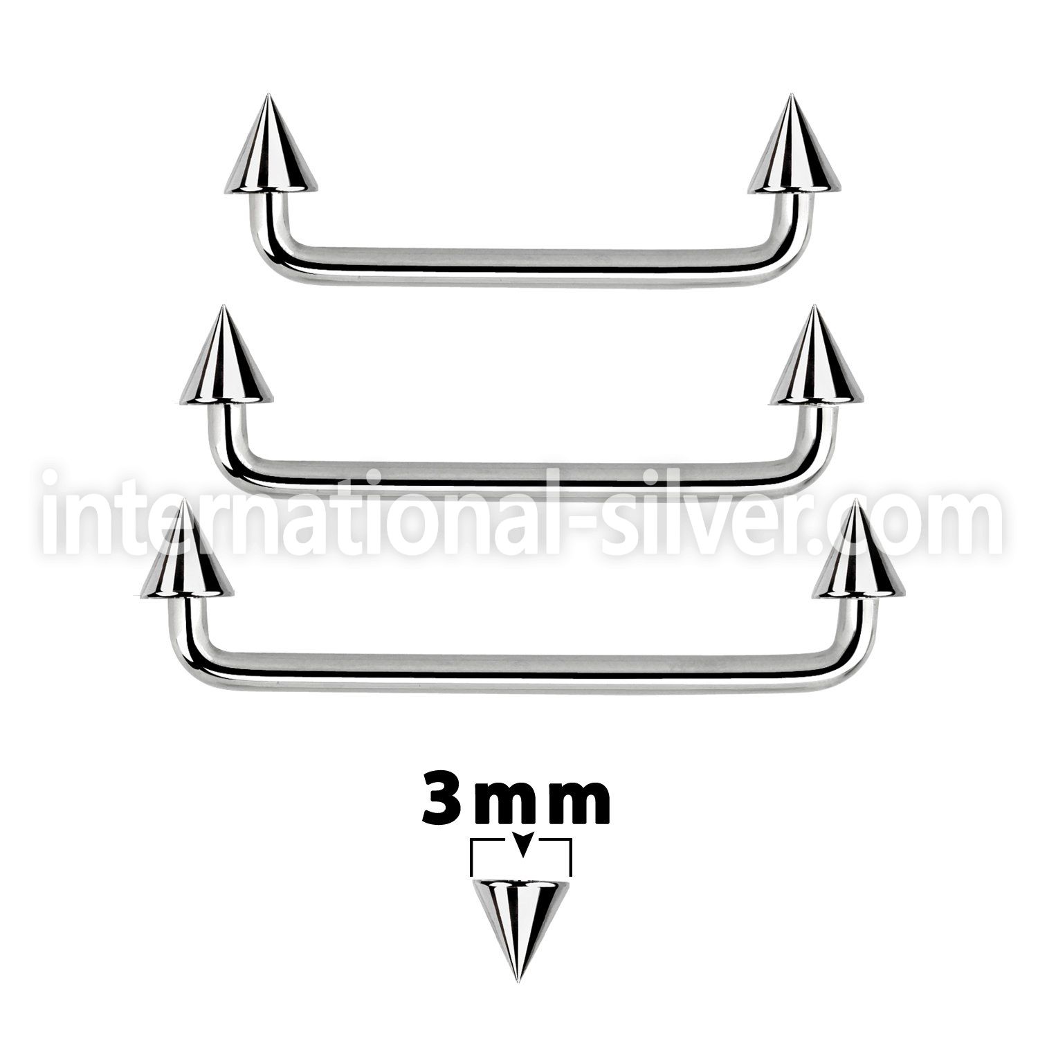 sudcn3 surface piercing surgical steel 316l surface piercings