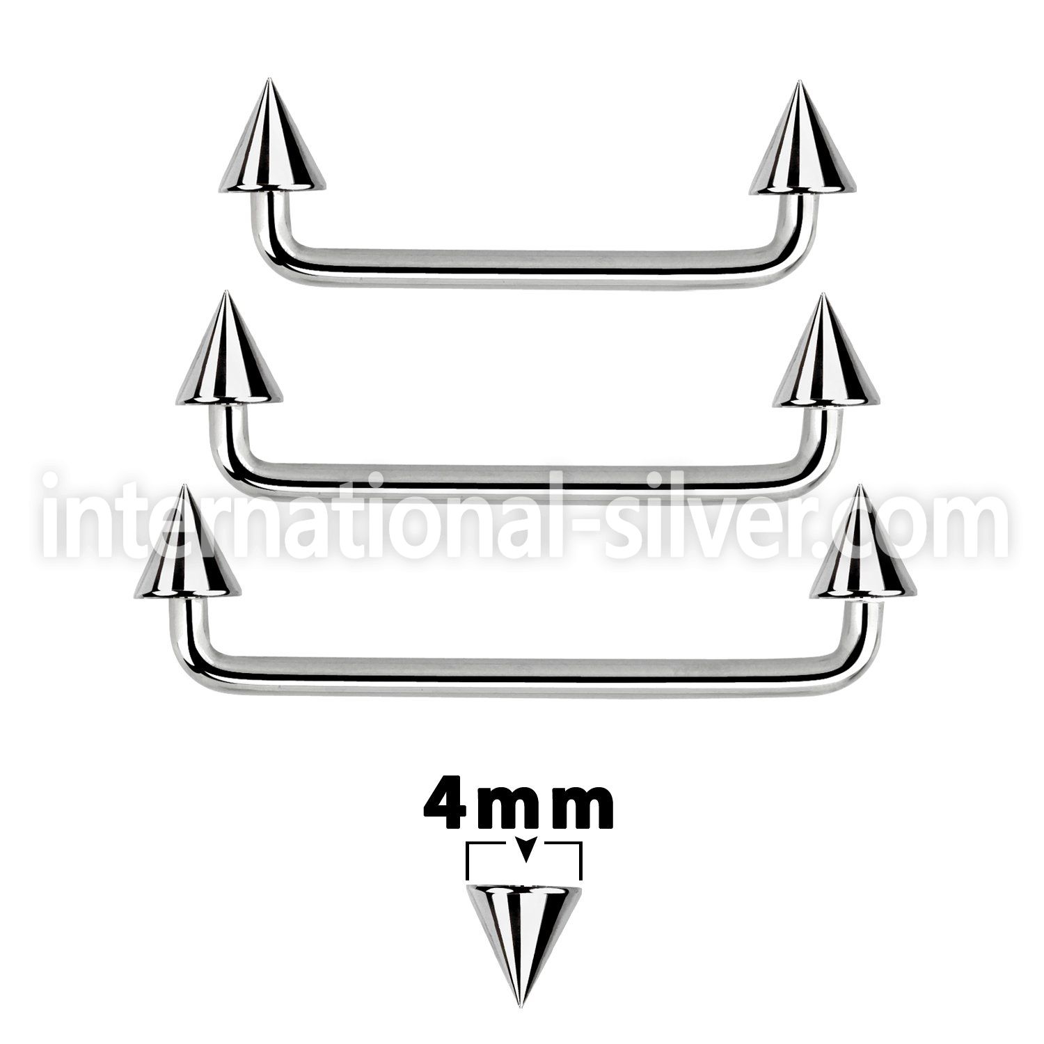 sudcn4 surface piercing surgical steel 316l surface piercings