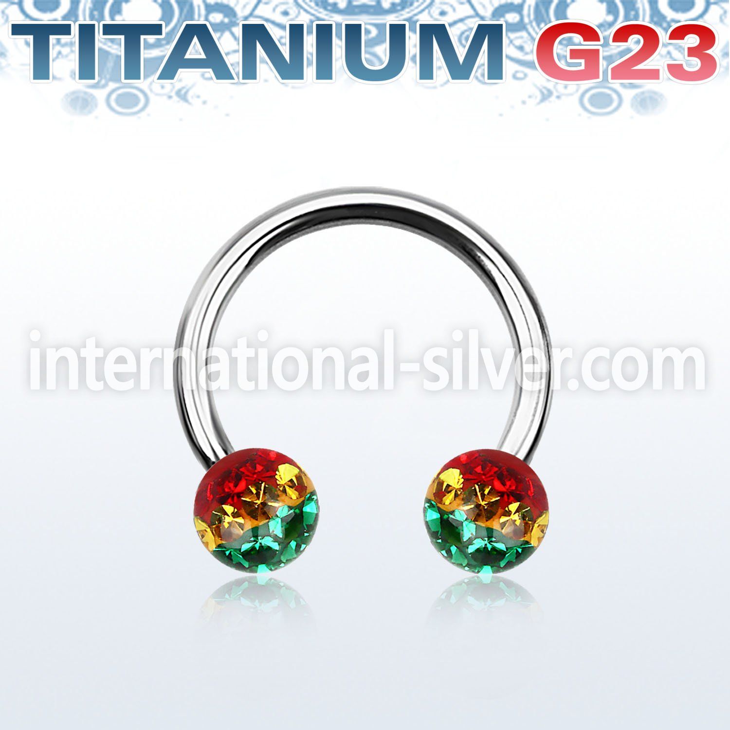 ucbfr5r horseshoes titanium g23 implant grade belly button