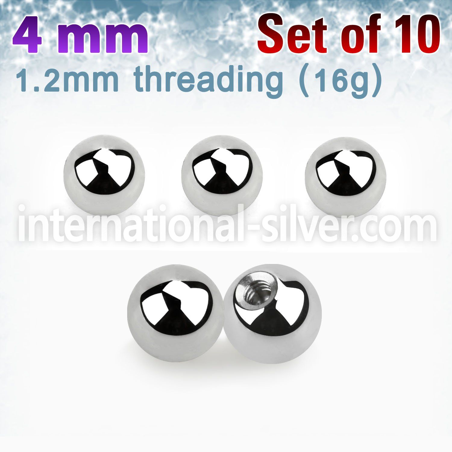xbal4s loose body jewelry parts surgical steel 316l 
