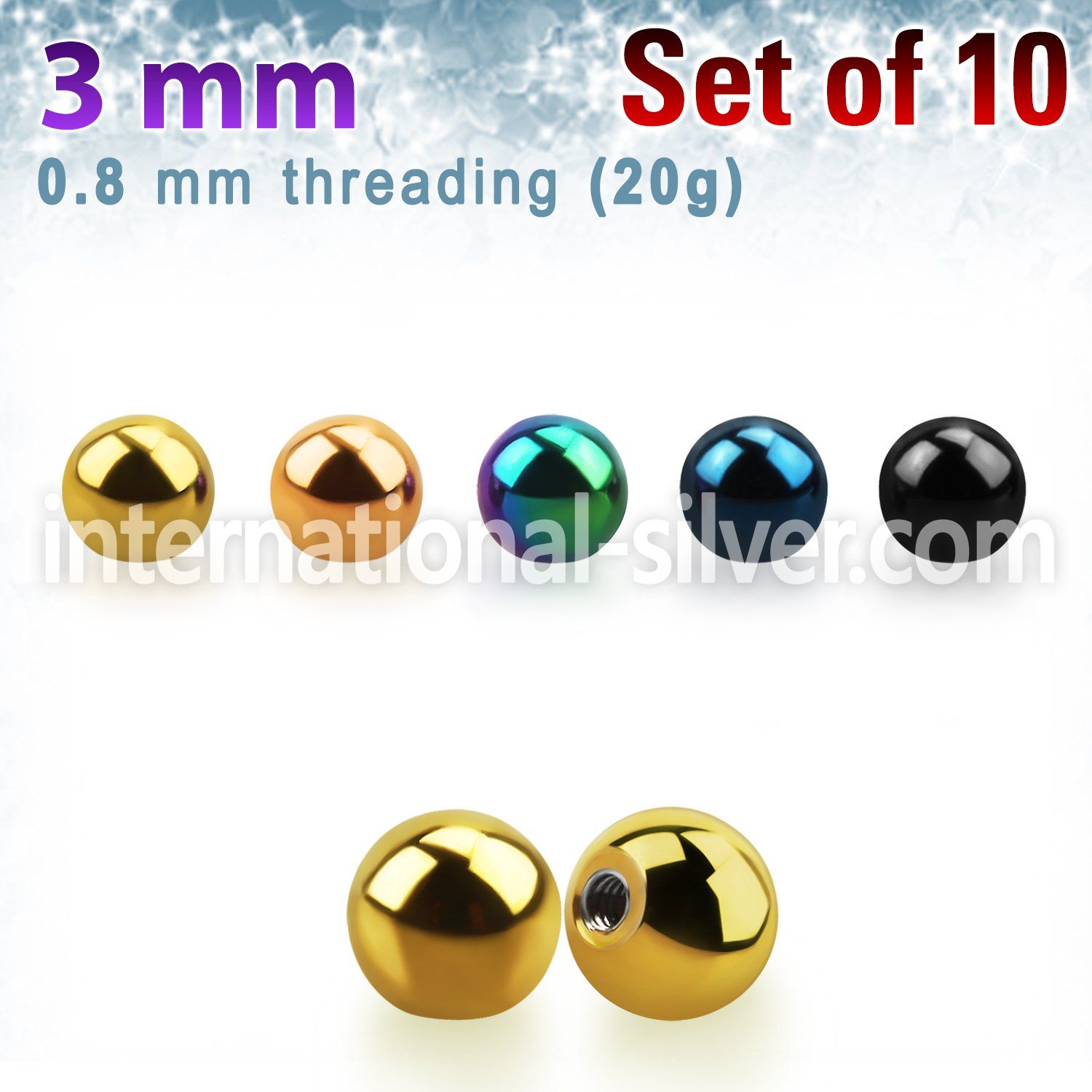 xbt3xs loose body jewelry parts anodized surgical steel 316l belly button