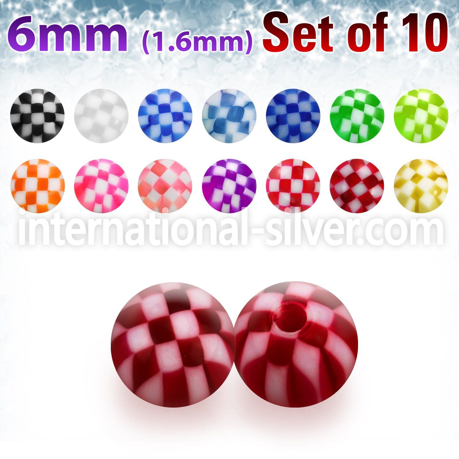 xckbal6 loose body jewelry parts acrylic body jewelry belly button