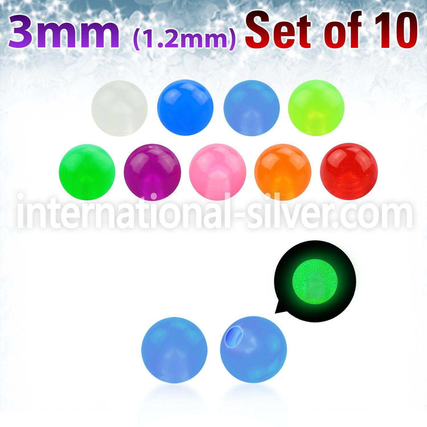xglb3 loose body jewelry parts acrylic body jewelry 