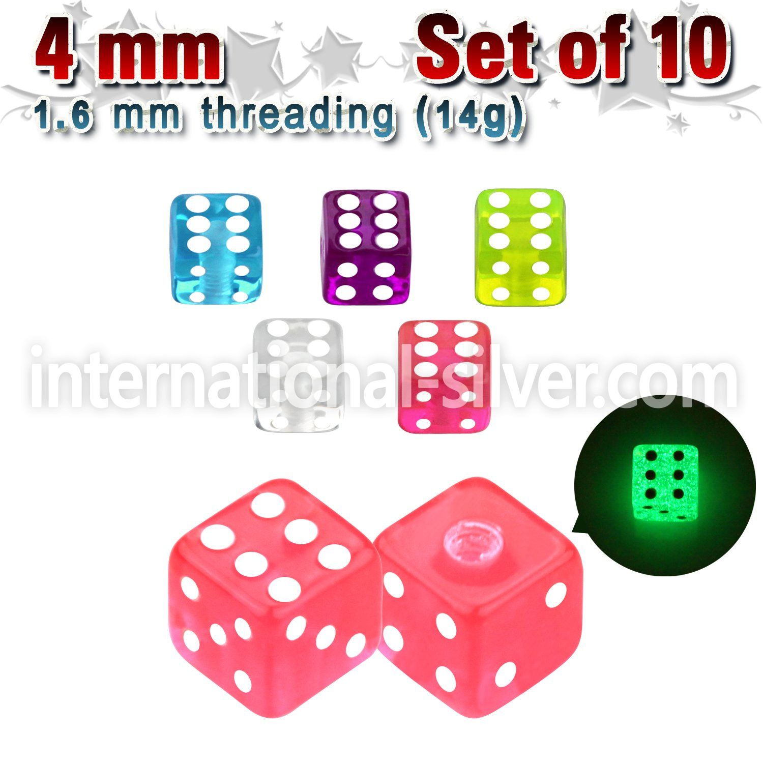 xgldi4 loose body jewelry parts acrylic body jewelry belly button