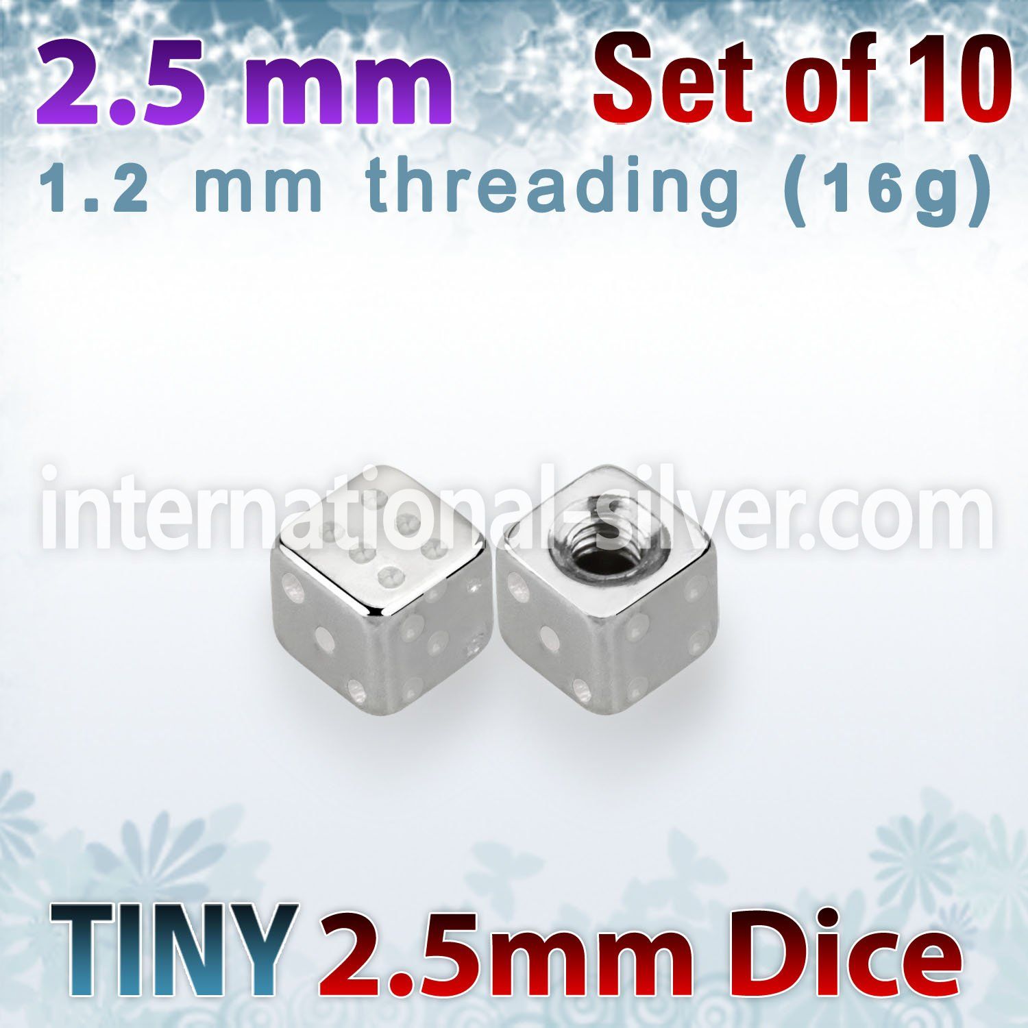 xsdi25 loose body jewelry parts surgical steel 316l 
