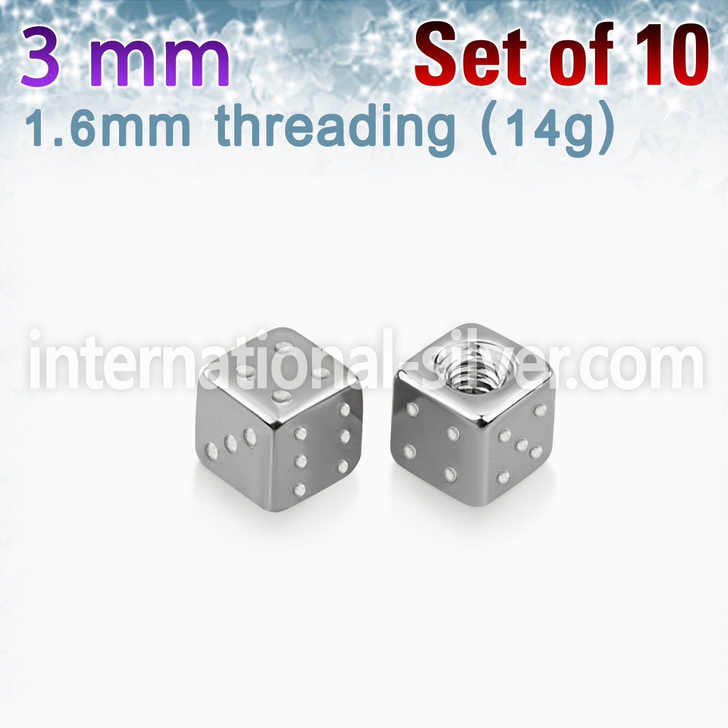 xsdi3g loose body jewelry parts surgical steel 316l belly button