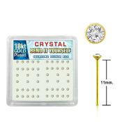 18nybxc bend it to fit nose studs silver 925 belly button