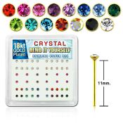 18nybxm bend it to fit nose studs silver 925 belly button