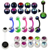abn2cga belly rings acrylic body jewelry belly button
