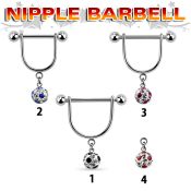 afrsnp6 straight barbells surgical steel 316l nipple