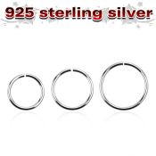 agsel18 seamless segment rings silver 925 nose