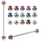 bb5c straight barbells surgical steel 316l tongue