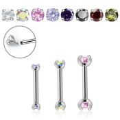 bbe2czin straight barbells surgical steel 316l eyebrow