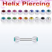 bbeajb4 straight barbells surgical steel 316l with acrylic parts eyebrow