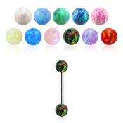 bbeop3ss stainless steel 16g barbell eyebrow helix piercing