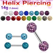 bber25 straight barbells surgical steel 316l eyebrow