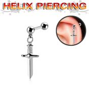 bber84 surgical steel barbells helix  piercing