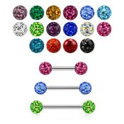bbfr3ss surgical steel 16g barbell eyebrow helix piercing