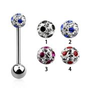bbfr5a straight barbells surgical steel 316l tongue