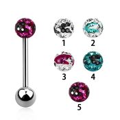 bbfr5c straight barbells surgical steel 316l tongue