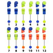 bbglwh straight barbells surgical steel 316l with acrylic parts tongue