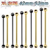 bbitbxl straight barbells anodized surgical steel 316l 