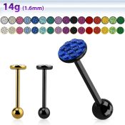 bbmtj4 straight barbells anodized surgical steel 316l tongue