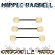 bbnpcr5 straight barbells organic body jewelry nipple