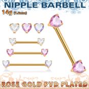 bbnptthz anodized surgical steel 14g barbell nipple piercing