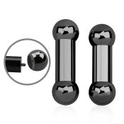 bbt00x straight barbells anodized surgical steel 316l tongue