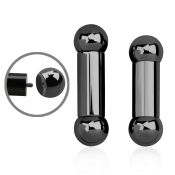 bbt0x straight barbells anodized surgical steel 316l tongue