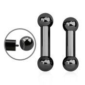 bbt2x straight barbells anodized surgical steel 316l tongue