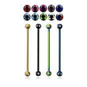 bbt5c straight barbells anodized surgical steel 316l tongue