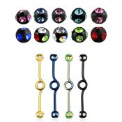 bbtck straight barbells anodized surgical steel 316l tongue