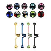 bbtcl straight barbells anodized surgical steel 316l tongue