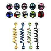 bbtcm straight barbells anodized surgical steel 316l tongue