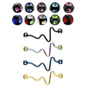 bbtcp straight barbells anodized surgical steel 316l 