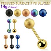 bbtfo6 straight barbells anodized surgical steel 316l tongue