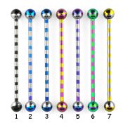 bbtrb straight barbells anodized surgical steel 316l tongue