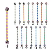 bbtrfr5a straight barbells anodized surgical steel 316l tongue