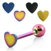 bbtsh2 straight barbells anodized surgical steel 316l tongue