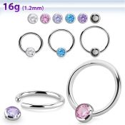 bcr16z4 surgical steel ball closure rings ear othersear lobe ear otherseyebrow helix intim septum piercing
