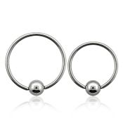 bcr20 hoops captive rings surgical steel 316l nose