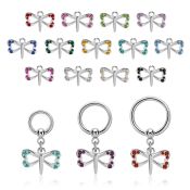 bcrg761 surgical steel ball closure rings ear lobe helix nipple piercing