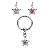 bcrsz414 hoops captive rings surgical steel 316l nose